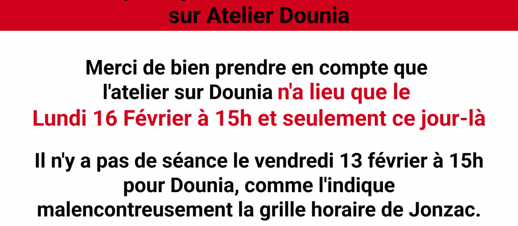 actualité Évenement à venir